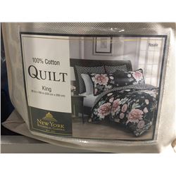 NEW YORK BOTANICAL GARDEN KING SIZE QUILT 100% COTTON