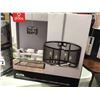Image 1 : GLOBE 4-LIGHT CHANDELIER MATTE BLACK MESH SHADE WITH CHROME ACCENTS (14.40" X 57.36") - B