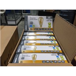 UBERHAUS 4-PACK VINTAGE AMBER BULB - 40W  24 BULBS TOTAL- C