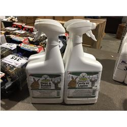 BOBBEX DEER & RABBIT REPELLENT (READY TO USE SPRAY) 4 X 0.95L MSRP $24.88 PER BOTTLE - B