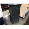 Image 1 : DARK GREY CORNER CABINET - APPROX 35.25" T X 15" - NEW