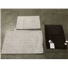 Image 1 : WAMSUTTA ULTRA FINE COTTON REVERSIBLE BATH RUG (BROWN) 17" X 24" & NICOLE MILLER NEW YOR BATH RUG