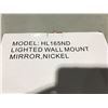 Image 2 : JERDON 5X MAGNIFICATION LIGHTED WALL VANITY MIRROR - BRUSHED NICKEL FINISH