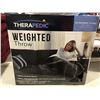 Image 3 : THERAPEDIC 10LB WEIGHTED THROW (50" X 60") & CONTOUR LEGACY LEG PILLOW