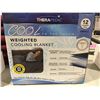 Image 1 : THERAPEDIC 12LB COOL TO THE TOUCH WEIGHTED COOLING BLANKET (SMALL 48" X 68") - A