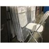 Image 1 : WHITE PLASTIC & METAL FOLDING CHAIRS X 6 - B