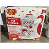 Image 1 : JELLY BELLY DUAL ELECTRIC ICE SHAVER - MAKES 1 OR 2 SNOW CONES - REMOVABLE DOUBLE CONE CUP HOLDER,