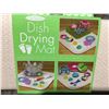 Image 2 : THE ORIGINAL DISH DRYING MAT (MICROFIBER/ABSORBENT/MACHINE WASHABLE/FAST DRYING) X 4 - A