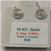 Image 2 : 10K 2 SAPPHIRE(0.66CT) EARRINGS