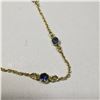 Image 1 : SILVER BLUE SAPPHIRE(5CT) NECKLACE