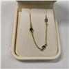 Image 3 : SILVER BLUE SAPPHIRE(5CT) NECKLACE
