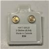 Image 2 : 10K 2 CITRINE(0.3CT) EARRINGS