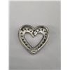 Image 2 : 14KT WHITE GOLD & DIAMOND HEART PENDANT