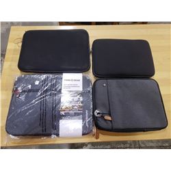 4 ASSORTED LAPTOP CASES