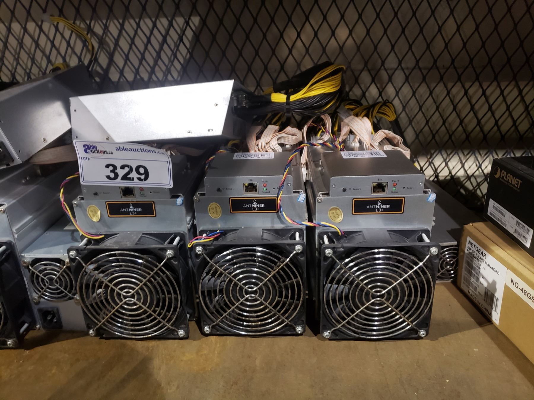 SHELF OF ANT MINER L3 PLUS BITMINING ITEMS & MORE! - Able Auctions