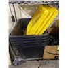 Image 2 : SHELF OF ASSORTED POWER CORDS & STORAGE TOTES
