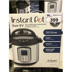 INSTANT POT 8-IN-1 MULTI USE PROGRAMMABLE PRESSURE COOKER 6 QUART