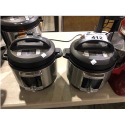 2 INSTANT POT ULTA MINI PRESSURE COOKERS (ONE WITH DAMAGE)