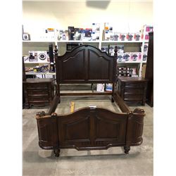 QUEEN SIZE BEDFRAME & 2 SIDE TABLES