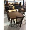 Image 1 : DINNING TABLE+LEAF & 6 CHAIRS