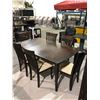 Image 2 : DINNING TABLE+LEAF & 6 CHAIRS