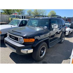 2007 TOYOTA FJ, 2DRSW, BLACK, GAS, AUTOMATIC, VIN#JTEBU11F770018720, 135,468KMS,