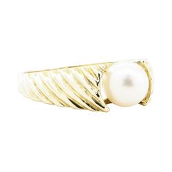 7mm Cultured Pearl Ring - 14KT Yellow Gold