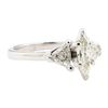 Image 1 : 1.20 ctw Diamond Ring - 14KT White Gold