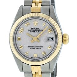 Rolex Ladies 2 Tone 14K Yellow Gold & Stainless Steel Cream Jubilee Datejust