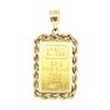 Credit Suisse Pendant - 14KT - 24KT Gold
