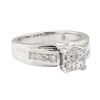 Image 1 : 1.10 ctw Diamond Ring - 14KT White Gold
