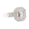 Image 1 : 1.04 ctw Diamond Ring - 18KT White Gold