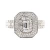 Image 2 : 1.04 ctw Diamond Ring - 18KT White Gold