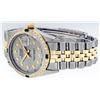 Image 5 : Rolex Mens 2 Tone 14K Slate Grey & Emerald Diamond Datejust Wriswatch