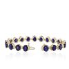 Image 3 : 14KT Yellow Gold 31.25 ctw Corundum and Diamond Bracelet