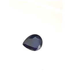 4ct Treated Blue Sapphire Pear Shape 10.8x8.8 #BS-814