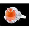 Image 2 : 19.62ct Spessartite 14K White Gold Ring