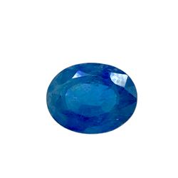 3.5ct Blue Sapphire Oval cut
