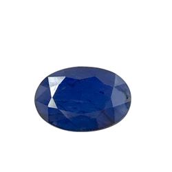 6.5ct Treated Blue Sapphire Oval Shape 14x10.2 #BS-854