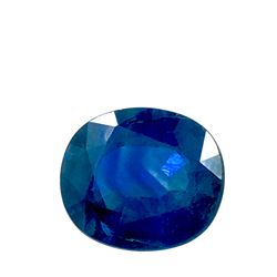 4.5ct Blue Sapphire Oval cut