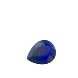 4.0ct Treated Blue Sapphire Pear Shape 11x8.8 #BS-797