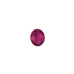 GIA 1.25ct Ruby oval cut 6.7 x 5.59 x 3.62