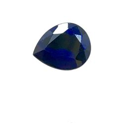 3.5ct Treated Blue Sapphire Pear Shape 10.2x8.2 #BS-772