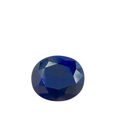 8.5ct Treated Blue Sapphire Oval Shape 13.9x12.1 #BS-831