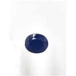 6.5ct Treated Blue Sapphire Oval Shape 12.8x10.7 #BS-845