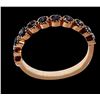 Image 1 : 0.58ct Natural Red Diamond 18K Rose Gold Ring