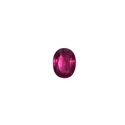 GIA 1.06ct Ruby Oval cut 6.6 x 5 x 3.2