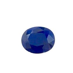 6ct Treated Blue Sapphire Oval Shape 13.1x10.9 #BS-852