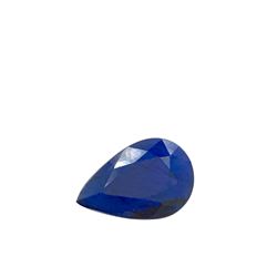 3.5ct Treated Blue Sapphire Pear Shape 12.1x8.1 #BS-798
