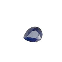 3.5ct Treated Blue Sapphire Pear Shape 10.9x8.8 #BS-808